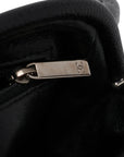 Pre-Loved Timeless Clutch Quilted Leather with Silver Hardware, Black