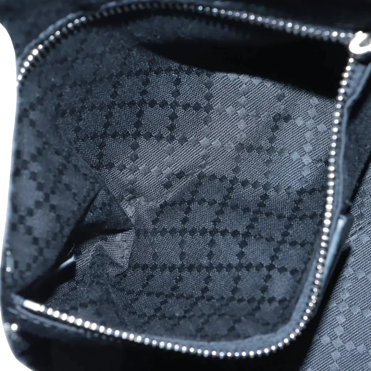 Pre-Loved Shoulder Bag Black Leather with Silver Hardware, Black