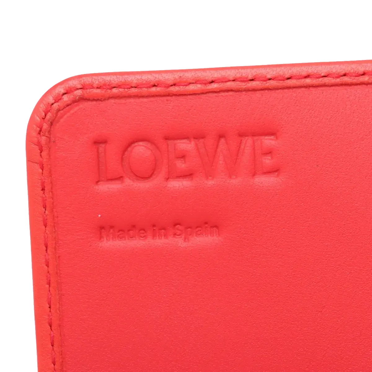 Pre-Loved Wallet on Strap Crossbody Bag Leather with Gold Hardware, Red