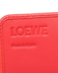 Pre-Loved Wallet on Strap Crossbody Bag Leather with Gold Hardware, Red