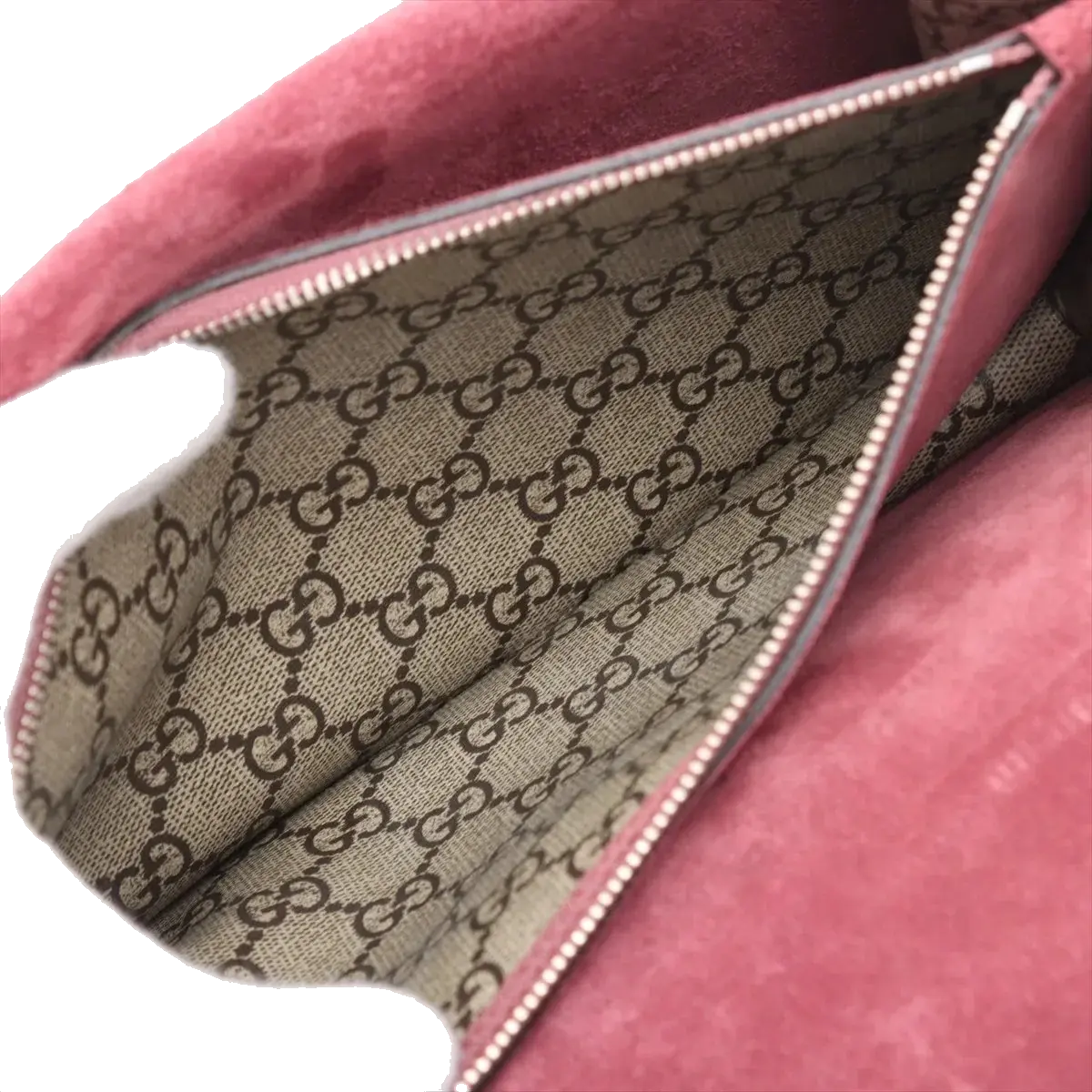 Pre-Loved Dionysus Blooms Shoulder Bag Monogram Coated Canvas Small with Aged Silver Hardware, Beige Ebony with Pink Floral