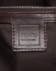 Pre-Loved Mamma Baguette Shoulder Bag Zucca Coated Canvas with Silver Hardware, Brown/Tobacco