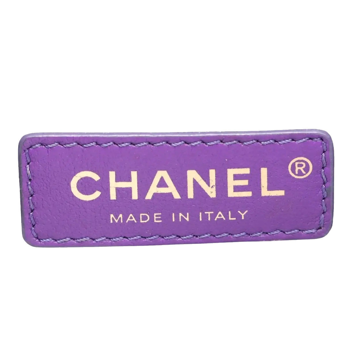 Pre-Loved Boy Shoulder Bag Quilted Leather Old Medium with Gold Hardware, Purple