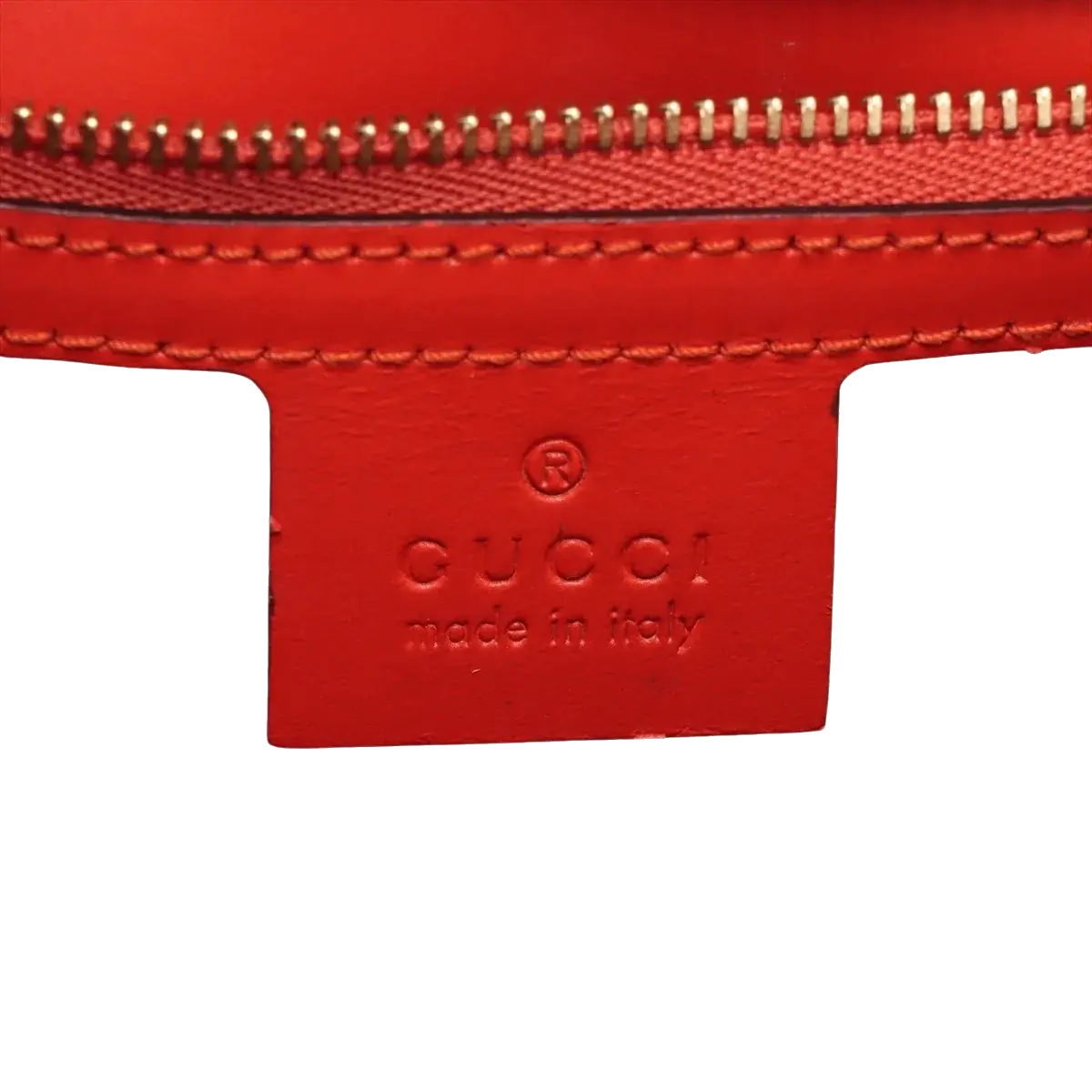 Pre-Loved Sylvie Handbag Monogram Leather Medium with Gold Hardware, Red