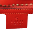 Pre-Loved Sylvie Handbag Monogram Leather Medium with Gold Hardware, Red