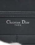 Pre-Loved Diorama Wallet on Chain Crossbody Bag Cannage Micro-Cannage Leather Small with Silver Hardware, Silver