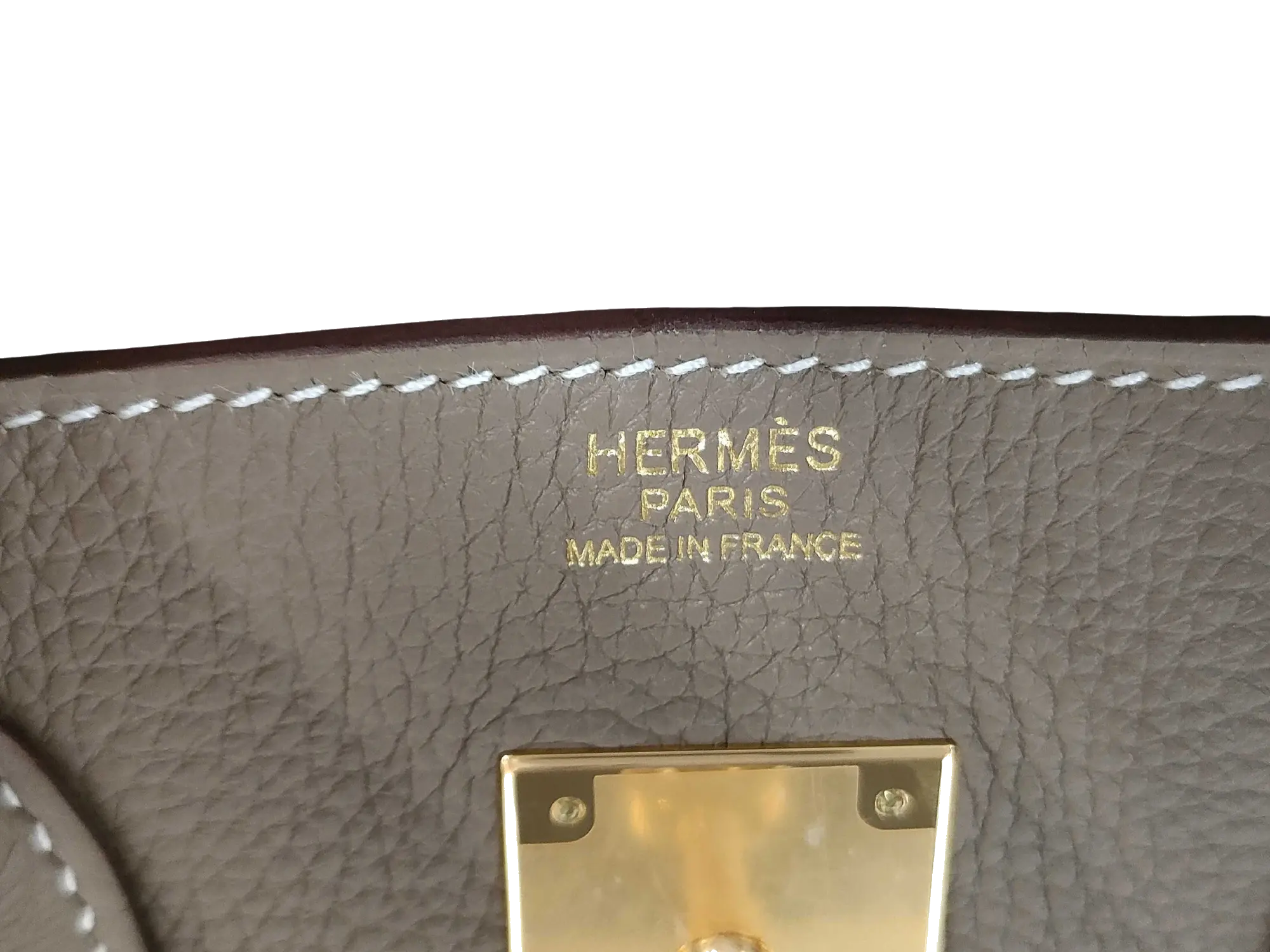 Pre-Loved Birkin Handbag Leather 30 with Gold Hardware, Etoupe