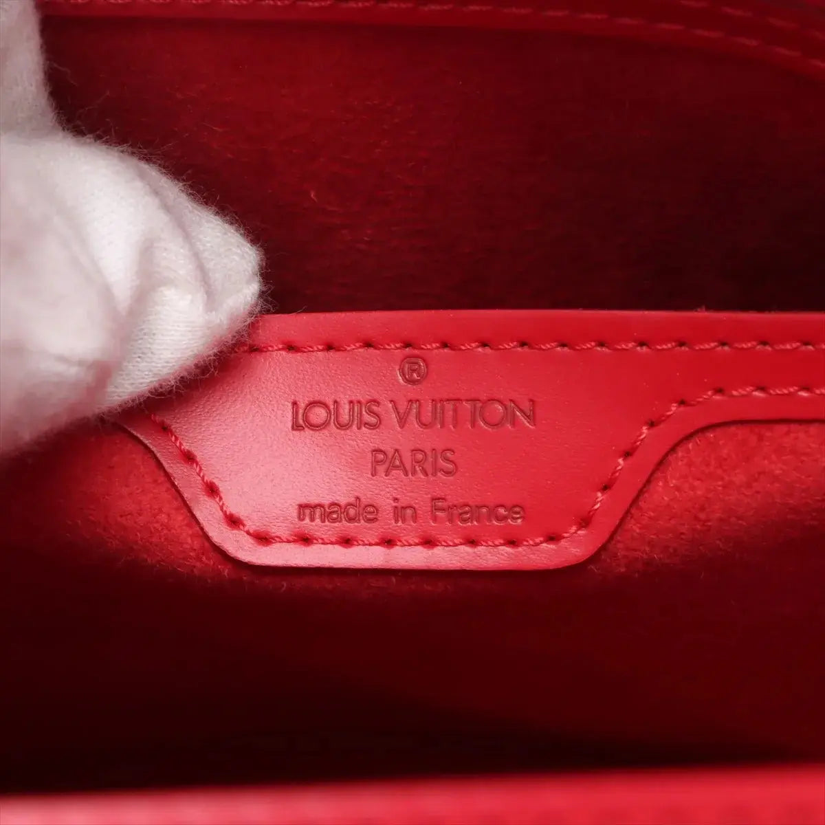 Pre-Loved Saint Jacques Shoulder Bag Leather PM with Gold Hardware, Red