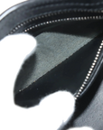 Pre-Loved Classic City Handbag Canvas Plain Mini with Silver Hardware, Black
