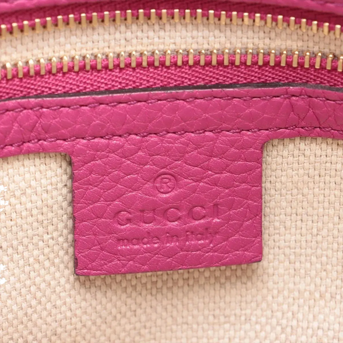 Pre-Loved Soho Tote Leather Small with Gold Hardware, Pink