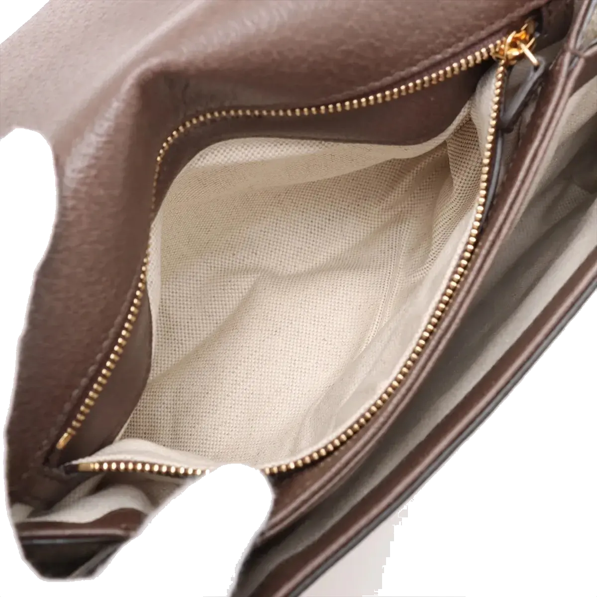 Pre-Loved Blondie Shoulder Bag GG Supreme Coated Canvas with Gold Hardware, Beige/Ebony