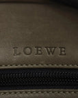 Pre-Loved Amazona Handbag Suede 28 with Gold Hardware, Olive Green