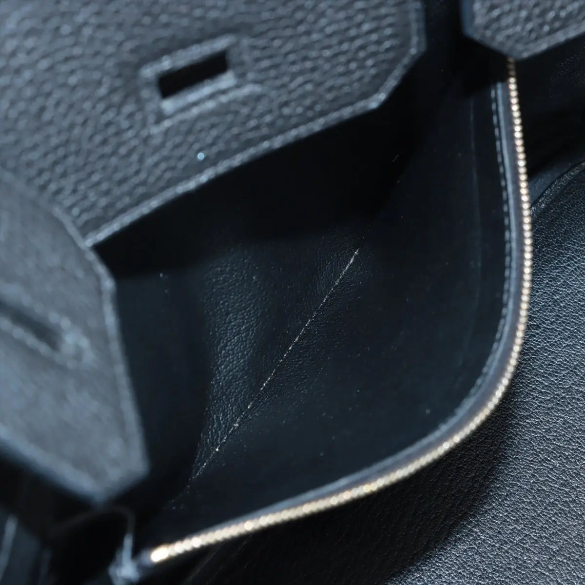 Pre-Loved Birkin Handbag Leather with Gold Hardware 30, Black