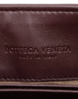 Pre-Loved Olimpia Crossbody Bag Intrecciato Leather Baby with Aged Gold Hardware, Burgundy