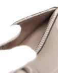Pre-Loved Luggage Tote Leather Micro with Silver Hardware, Taupe