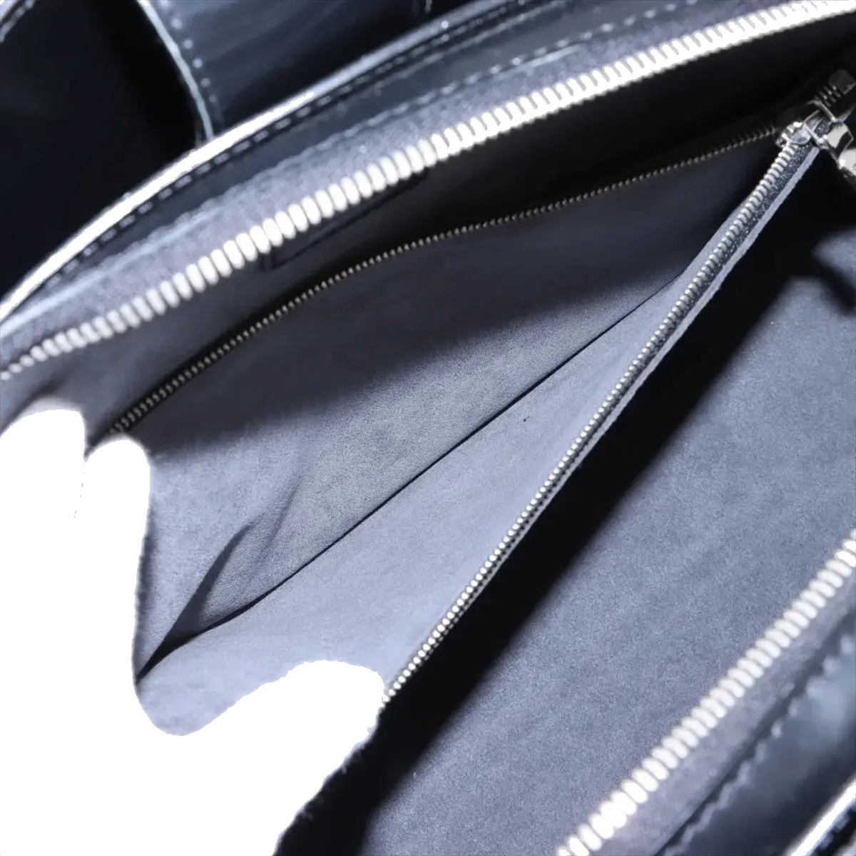 Pre-Loved Pont Neuf Handbag Leather GM with Silver Hardware, Black
