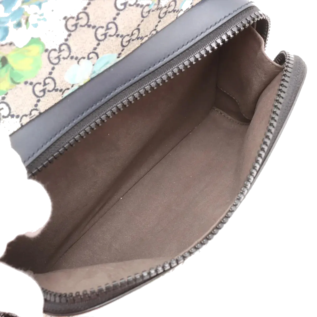 Pre-Loved GG Blooms Backpack Monogram Coated Canvas with Silver Hardware, Beige Multicolor
