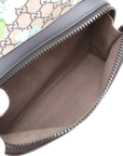 Pre-Loved GG Blooms Backpack Monogram Coated Canvas with Silver Hardware, Beige Multicolor