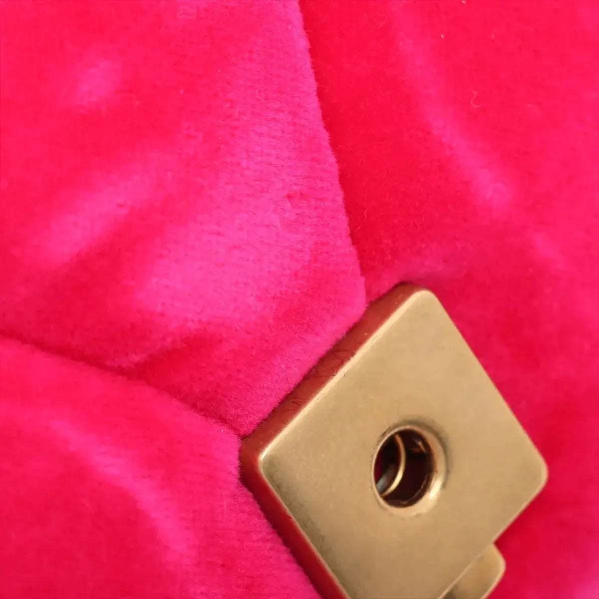 Pre-Loved GG Marmont Shoulder Bag Quilted Velvet Small with Aged Gold Hardware, Pink