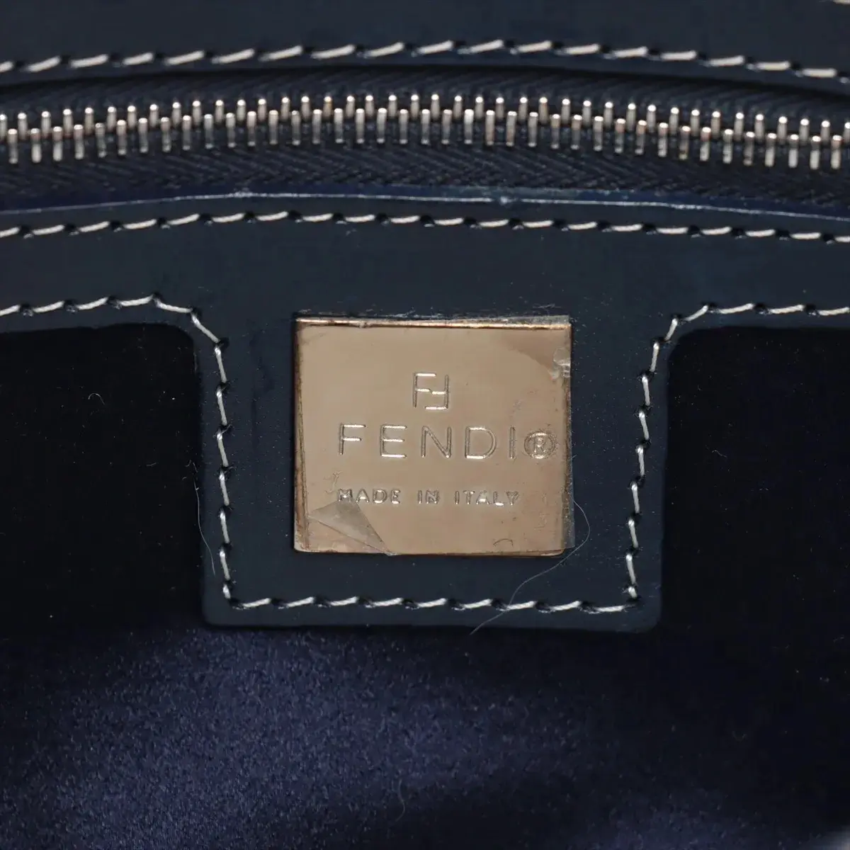 Pre-Loved Mamma Baguette Shoulder Bag Sequined with Silver Hardware, Silver