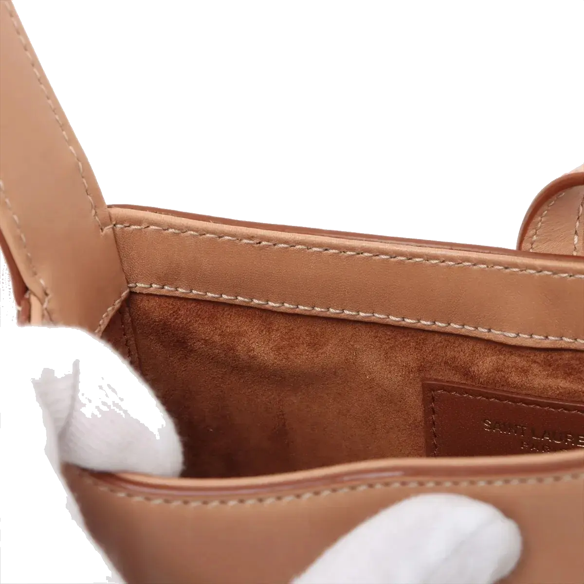 Pre-Loved Le 5 à 7 Hobo Shoulder Bag Leather Mini with Gold Hardware, Rosy Sand / Nude Pink