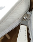 Pre-Loved Nova Check Hobo Shoulder Bag Nova Check Coated Canvas Small with Silver Hardware, Beige Multicolor