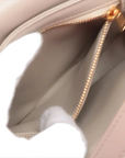 Pre-Loved Triomphe Besace Crossbody Bag Leather Small with Gold Hardware, Beige