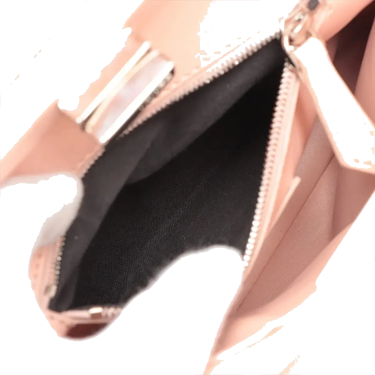 Pre-Loved Peekaboo Handbag Leather Mini with Silver Hardware, Pink