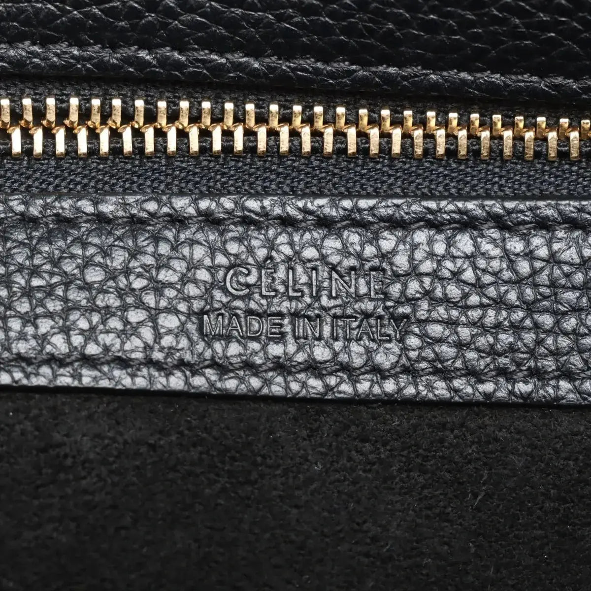 Pre-Loved Cabas Phantom Tote Leather Medium with Gold Hardware, Black