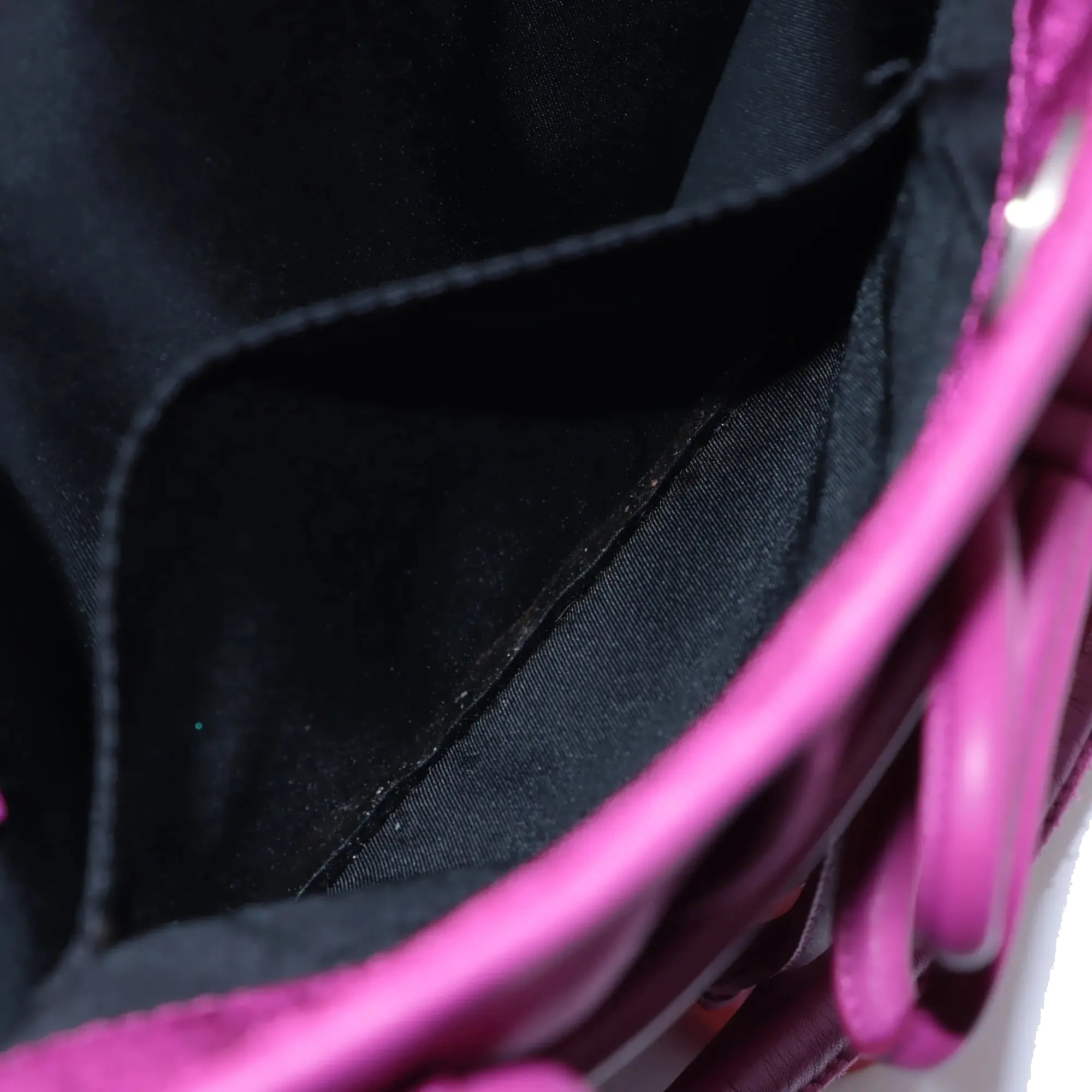 Pre-Loved Diorissimo Tote Oblique Coated Canvas with Silver Hardware, Magenta