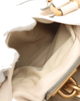 Pre-Loved Paddington Handbag Leather Medium with Aged Gold Hardware, Ivory
