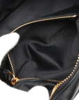 Pre-Loved Bowling Bag Handbag Leather Mini with Gold Hardware, Black