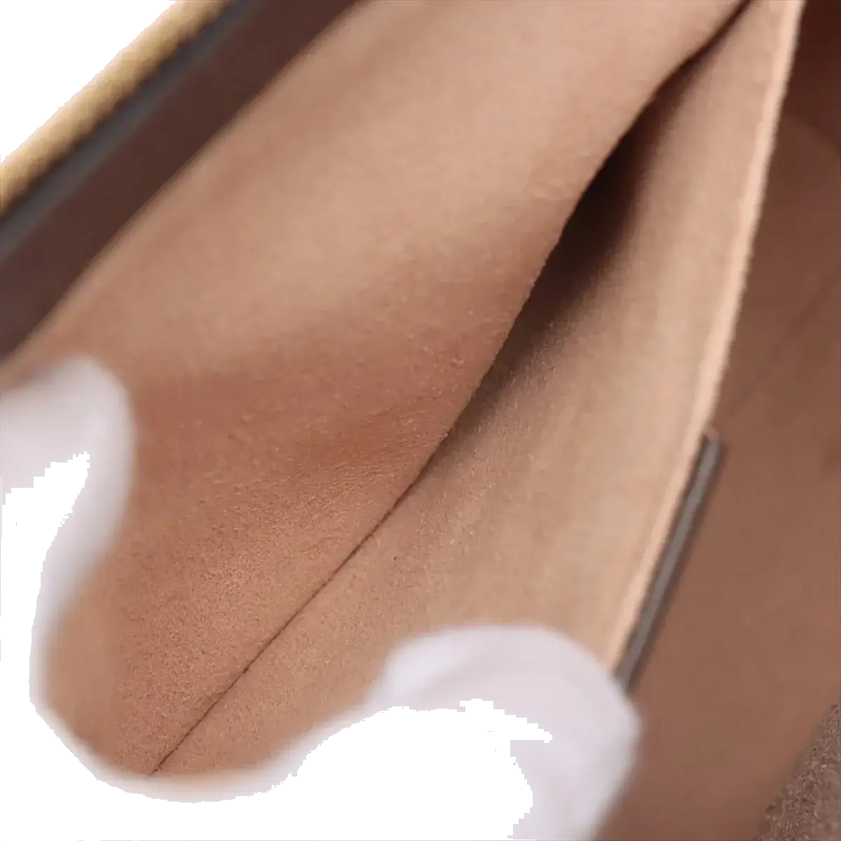 Pre-Loved Ophidia Tote GG Supreme Canvas Coated Small with Gold Hardware, Beige/Ebony