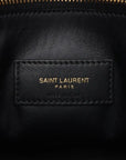 Pre-Loved Le 5 à 7 Supple Hobo Shoulder Bag Leather with Gold Hardware, Black
