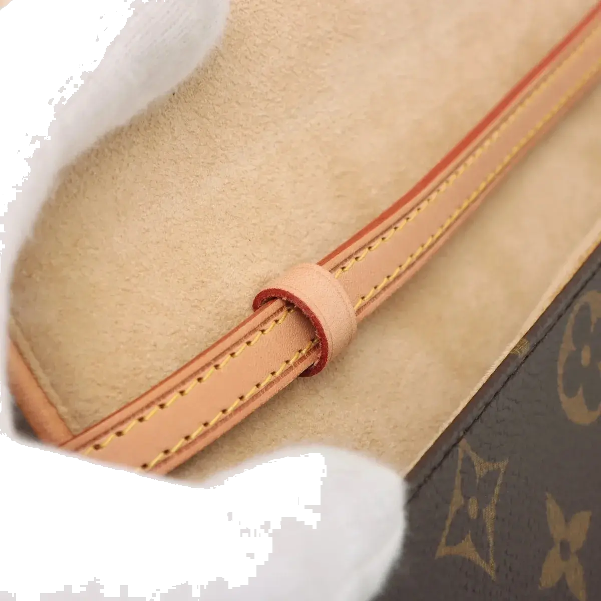 Pre-Loved Pochette Twin Crossbody Bag Monogram Coated Canvas GM with Gold Hardware, Brown