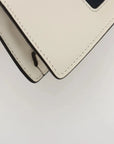 Pre-Loved Sylvie Crossbody Bag Leather Mini with Gold Hardware, White
