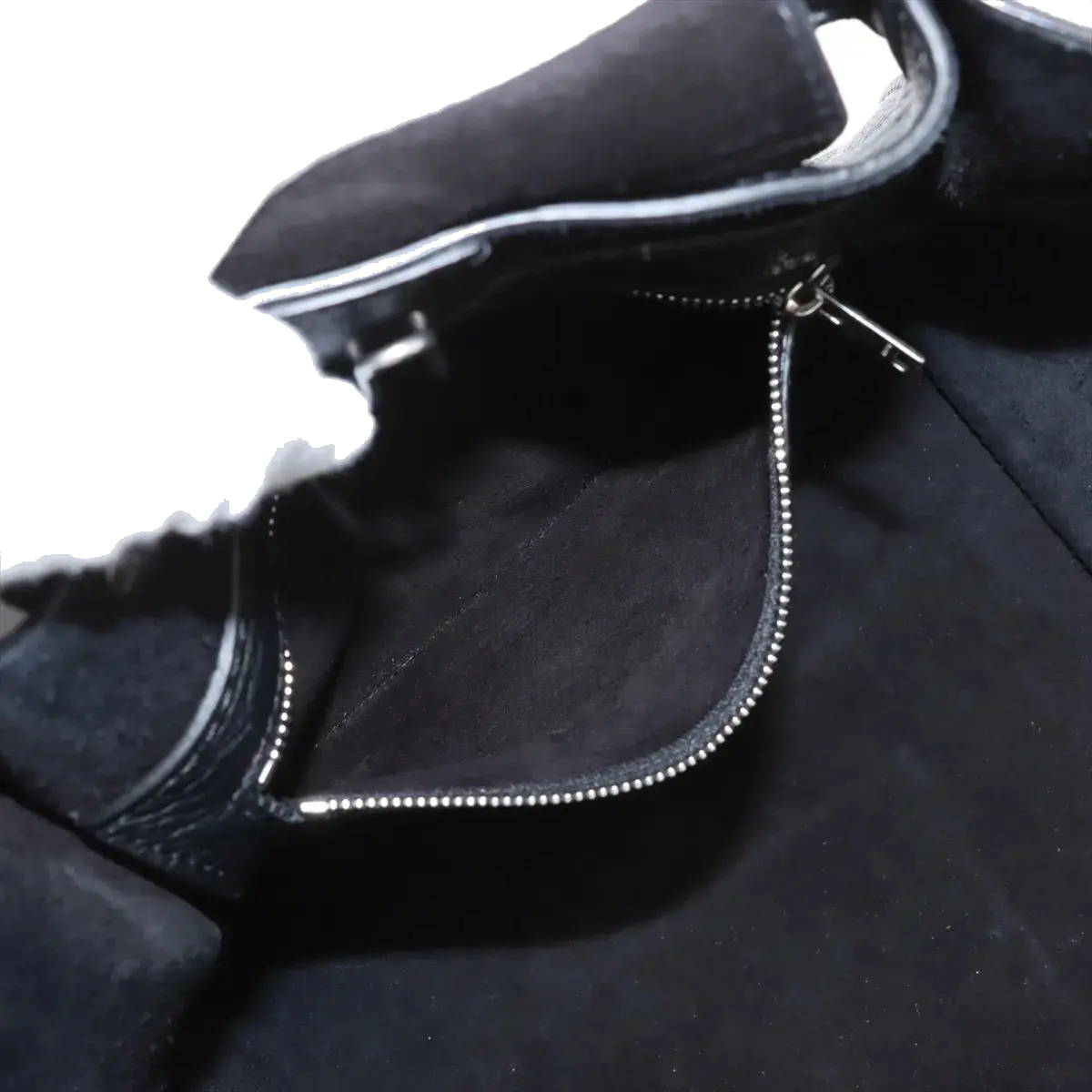 Pre-Loved Big Bag Tote Leather Small with Silver Hardware, Black