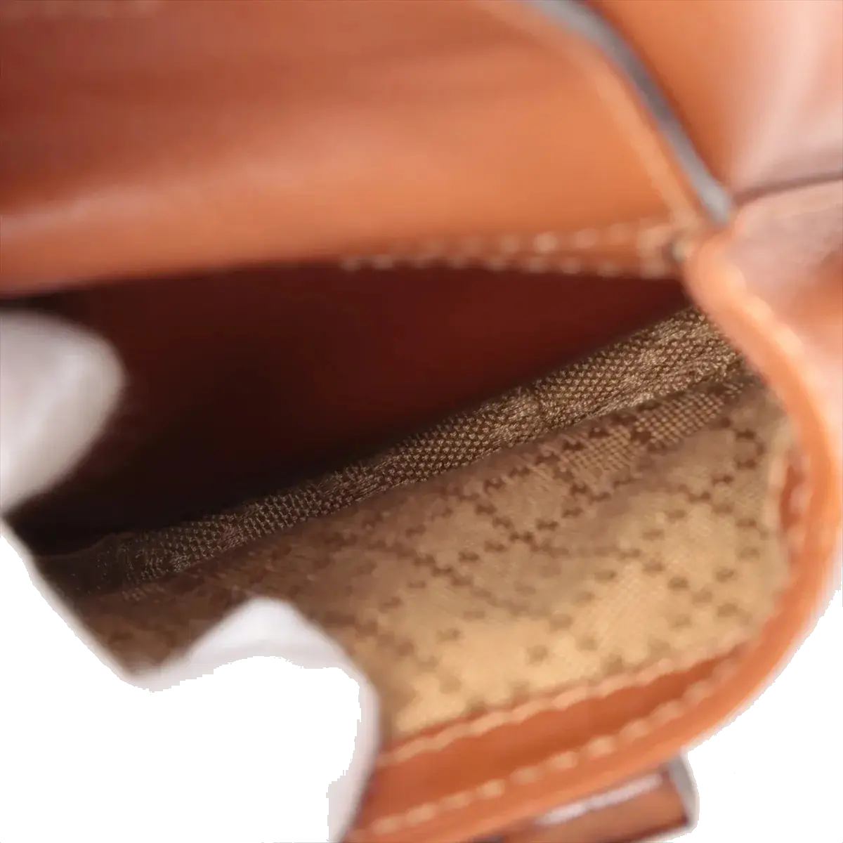 Pre-Loved Bamboo Backpack Leather Mini with Gold Hardware, Brown