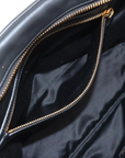 Pre-Loved Bowling Bag Handbag Leather with Gold Hardware, Black
