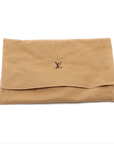 Pre-Loved Pochette Accessoires Pochette Damier Coated Canvas with Gold Hardware, Ebene Brown