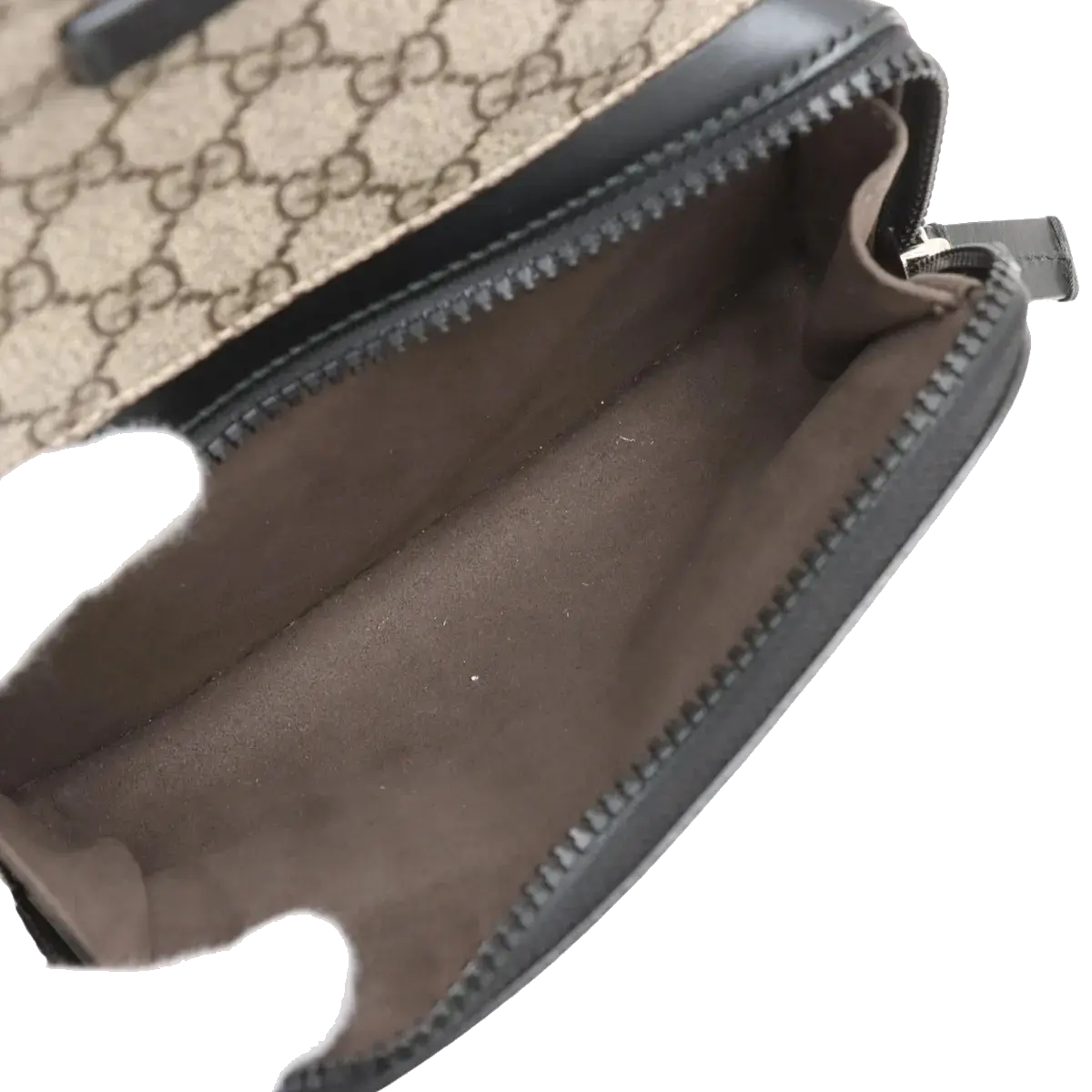 Pre-Loved GG Supreme Backpack GG Supreme Coated Canvas Small with Silver Hardware, Beige/Ebony