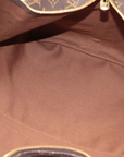 Pre-Loved Keepall Bandoulière Travel Bag Monogram Coated Canvas 55 with Gold Hardware, Brown
