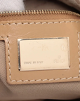 Pre-Loved Mamma Baguette Shoulder Bag Zucchino Coated Canvas with Gold Hardware, Beige