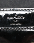 Pre-Loved Louise Clutch Patent Leather with Gold Hardware, Black