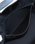 Pre-Loved Monogram Embossed Tote Tote Monogram Leather with Silver Hardware, Black