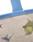 Pre-Loved Villette Tote Goyardine Chevron Coated Canvas PM, Light Blue