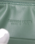 Pre-Loved Sunrise Shoulder Bag Intrecciato Leather Small with Gold Hardware, Sage Green