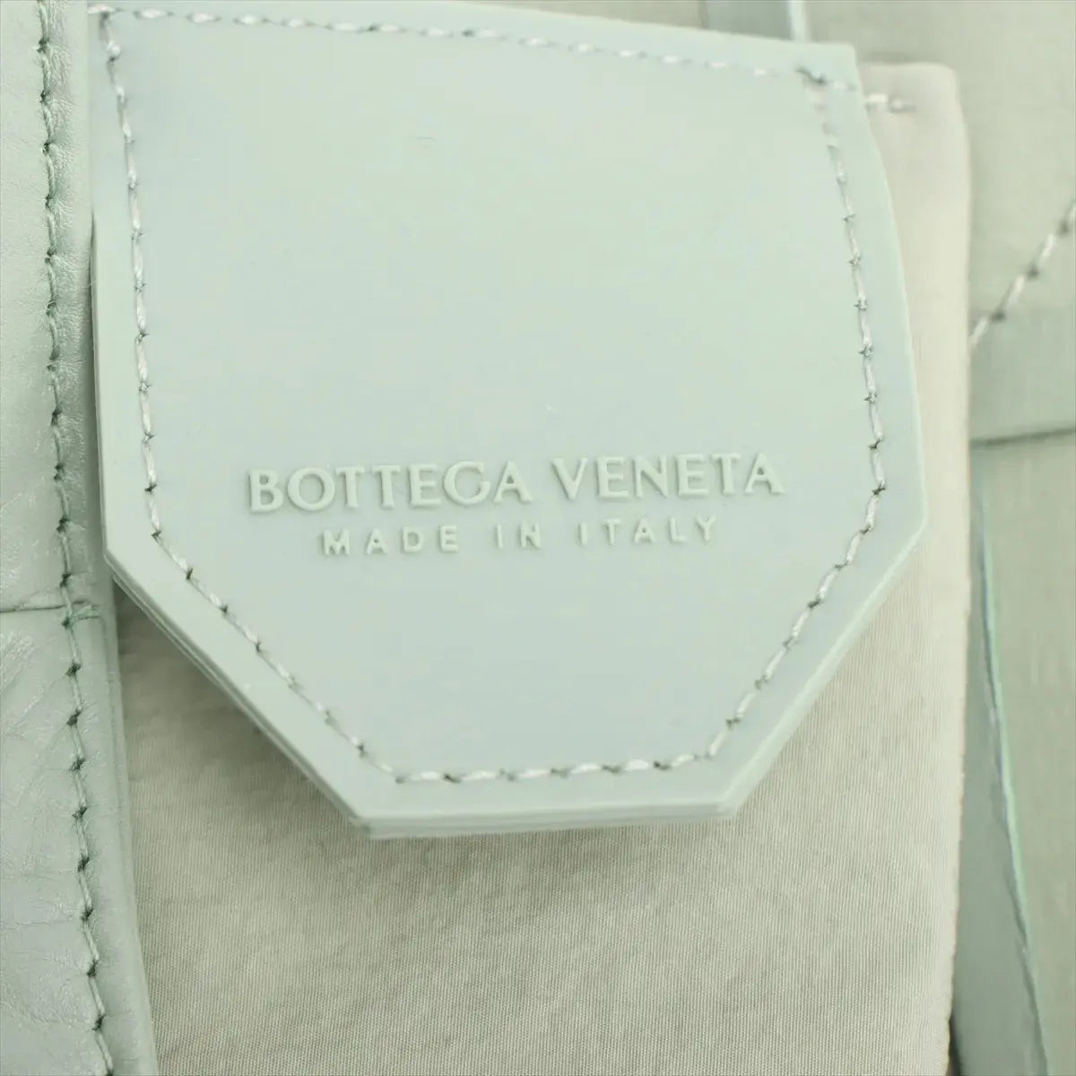 Pre-Loved Cassette Crossbody Bag Intrecciato Leather Mini with Silver Hardware, Sage Green
