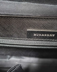 Pre-Loved Shoulder Bag Nova Check Coated Canvas with Silver Hardware, Beige and Black