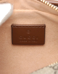 Pre-Loved GG Retro Interlocking G Camera Bag Crossbody Bag GG Supreme Coated Canvas Mini with Gold Hardware, Beige and Ebony